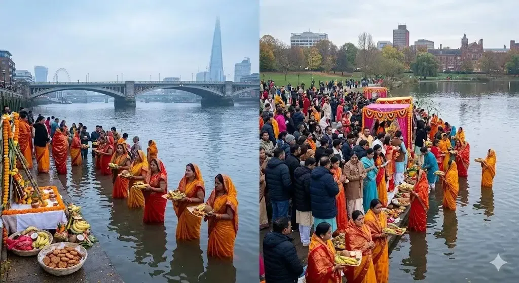 Chhath Puja UK 2026: London & Leicester Timings — Festivals