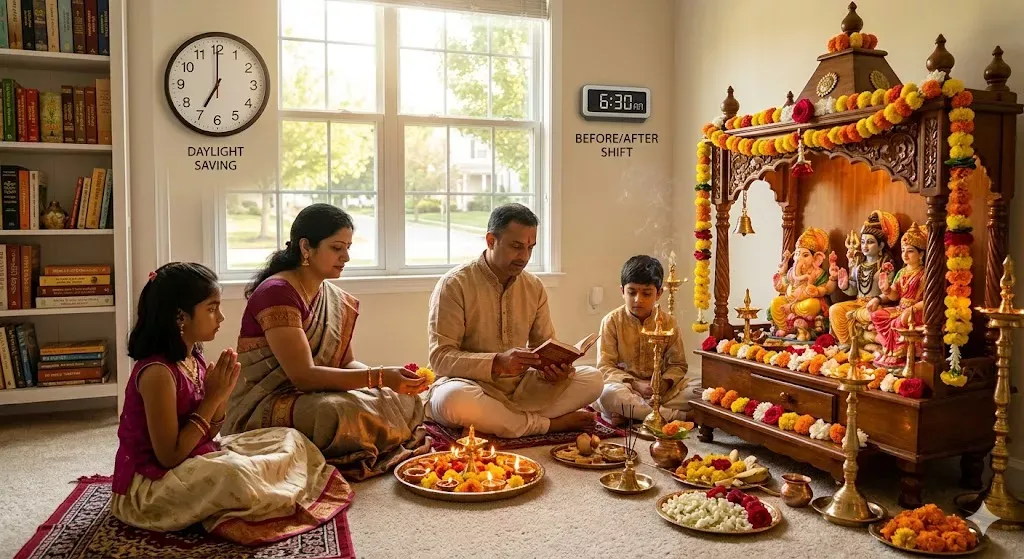 Daylight Saving & Hindu Puja Timings: An NRI Guide — Spirituality