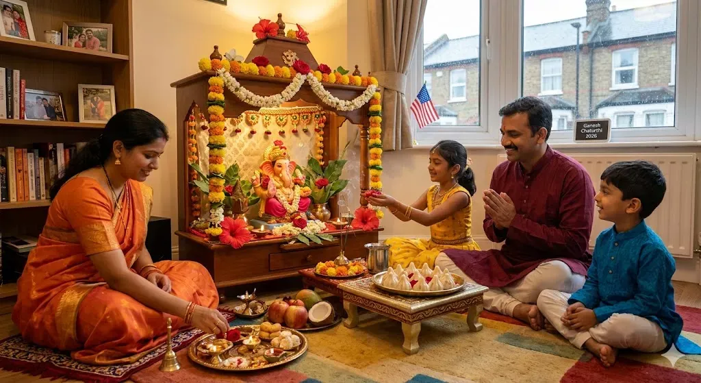 Ganesh Chaturthi 2026 — NRI Home Puja & Easy Modak — Festivals