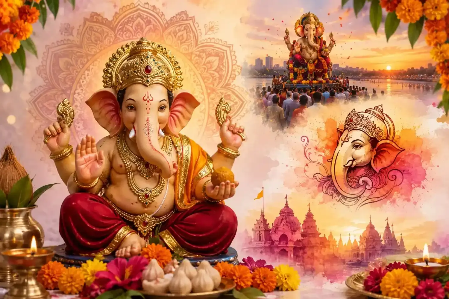 Ganesh Chaturthi Wishes, Quotes & Images 2026 (English, Hindi, Telugu) — Ganesh Chaturthi