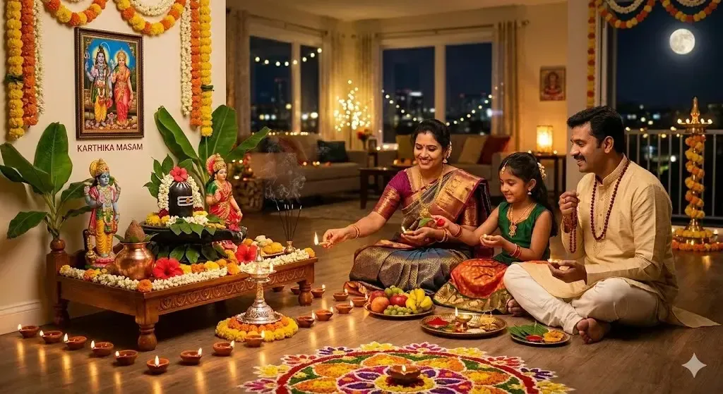 Karthika Masam — Importance, Vratham & Pujas for NRIs — Festivals