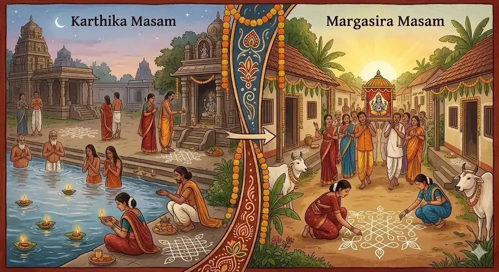 Karthika to Margasira 2026: What Comes After Karthika Masam — Festivals
