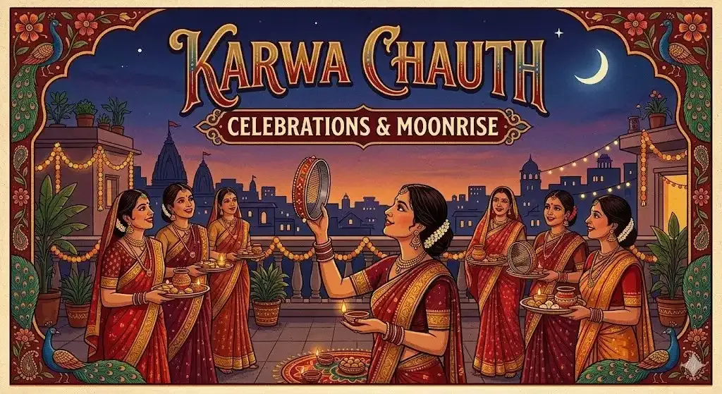 Karwa Chauth 2026: Date & City-Wise Moonrise Times — Festivals