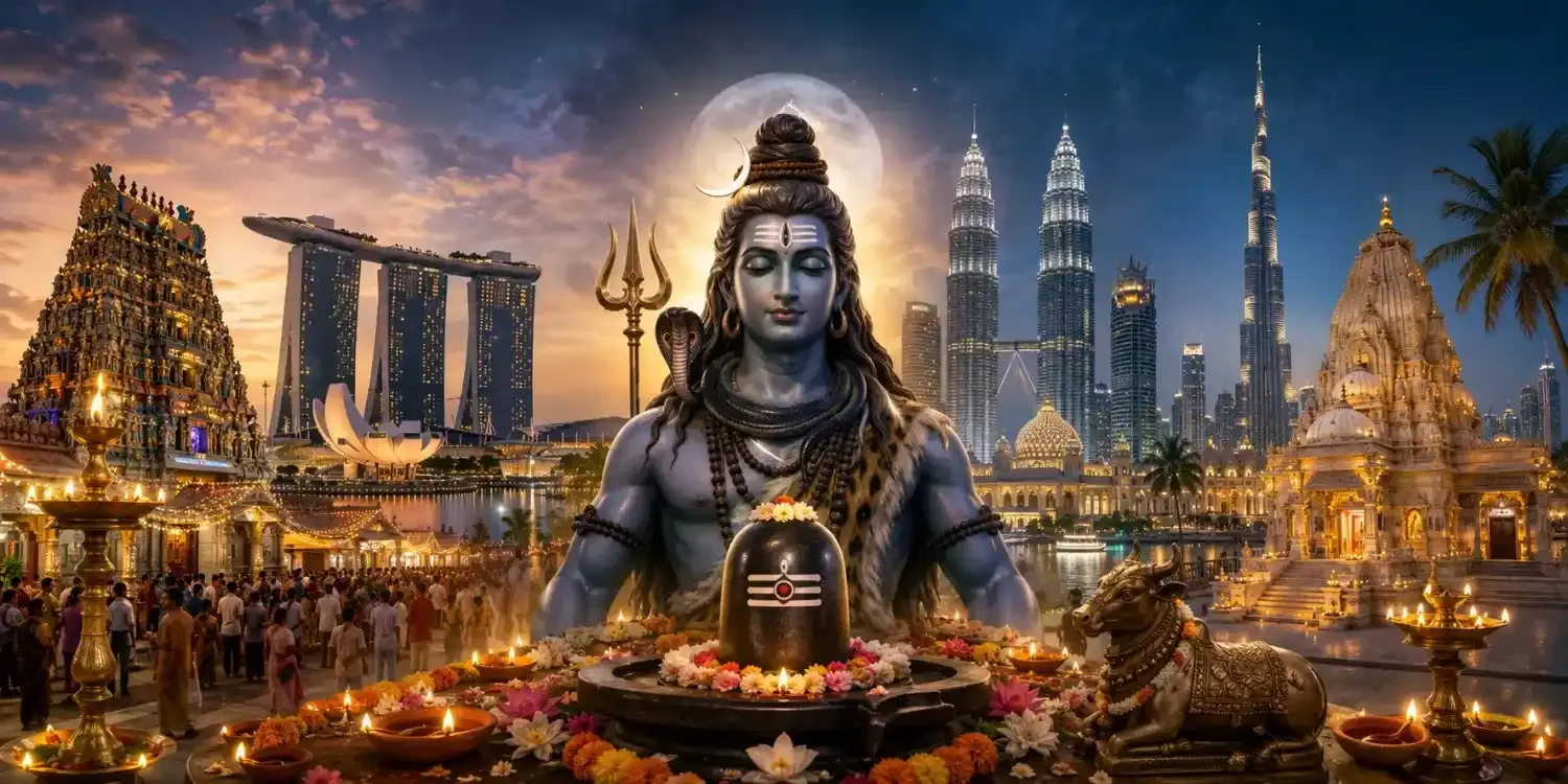 महाशिवरात्रि 2027 सिंगापुर, मलेशिया एवं दुबई: मन्दिर कार्यक्रम एवं स्थानीय समय — Festivals