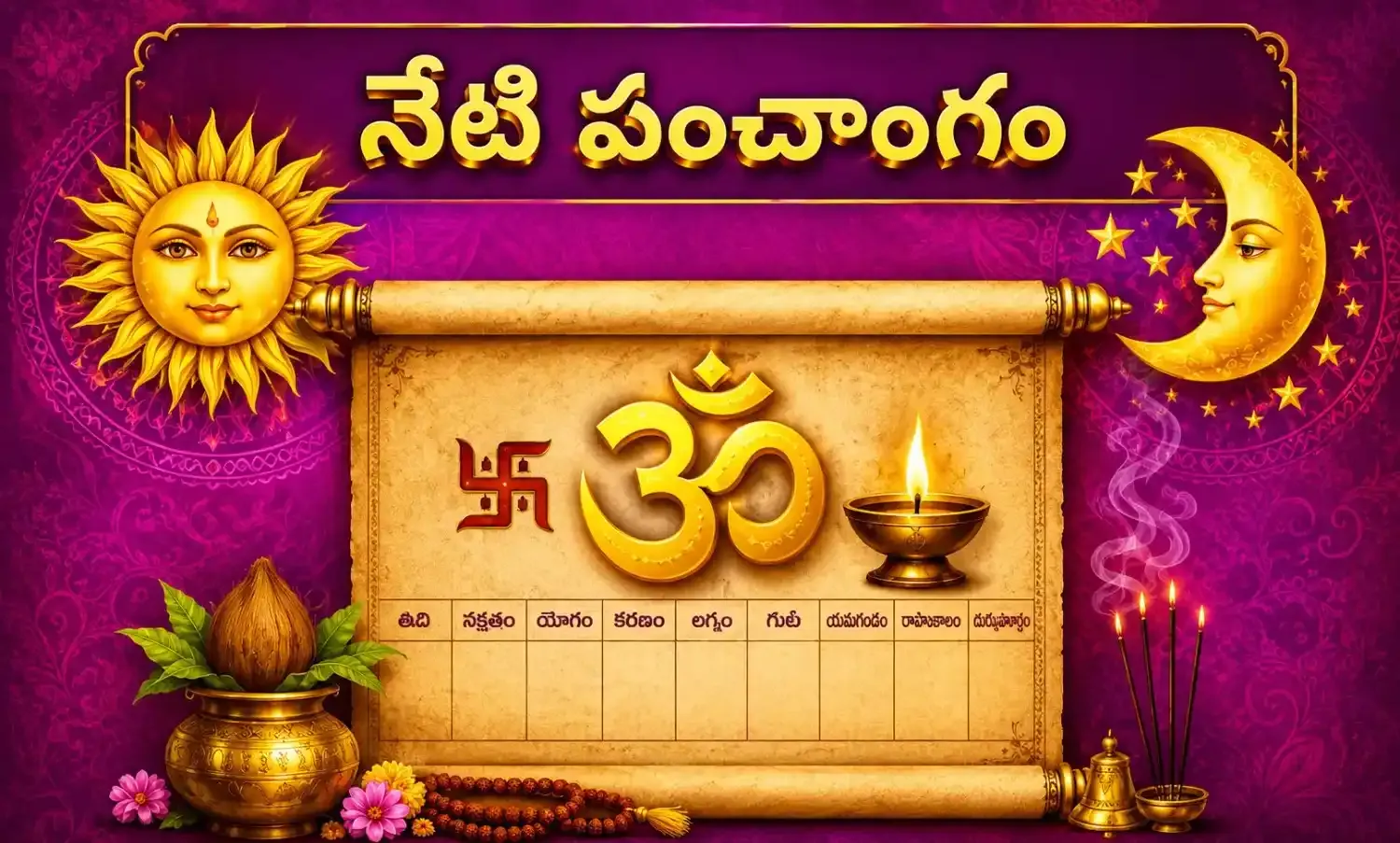 Drik Ganitha Panchangam – 17 June 2026 Wednesday | Tithi, Nakshatra, Rahu Kalam — Astrology