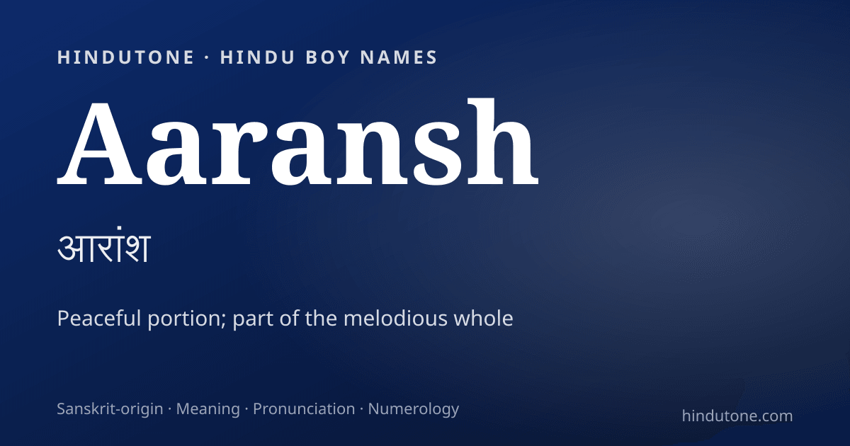 Aaransh