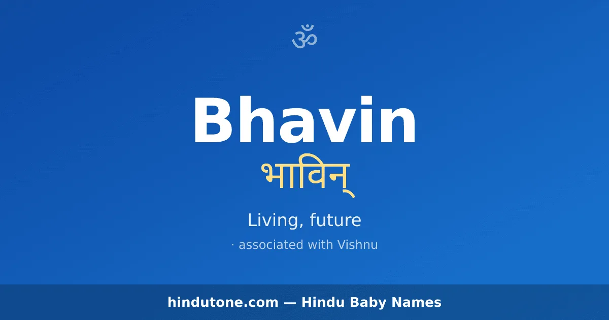 Bhavin — Hindu Boy Names with B