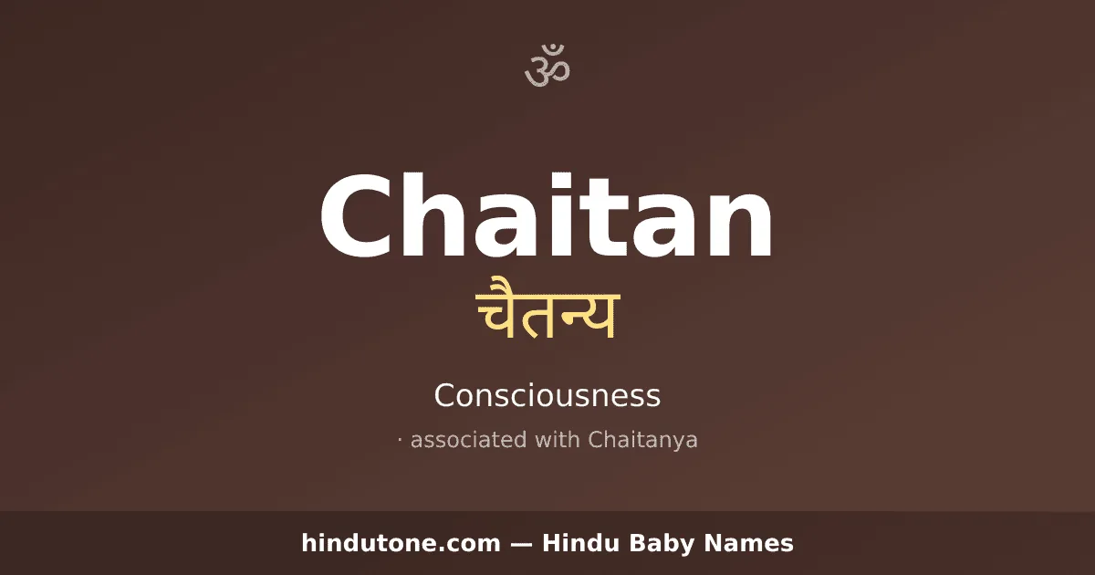 Chaitan — Hindu Boy Names with C