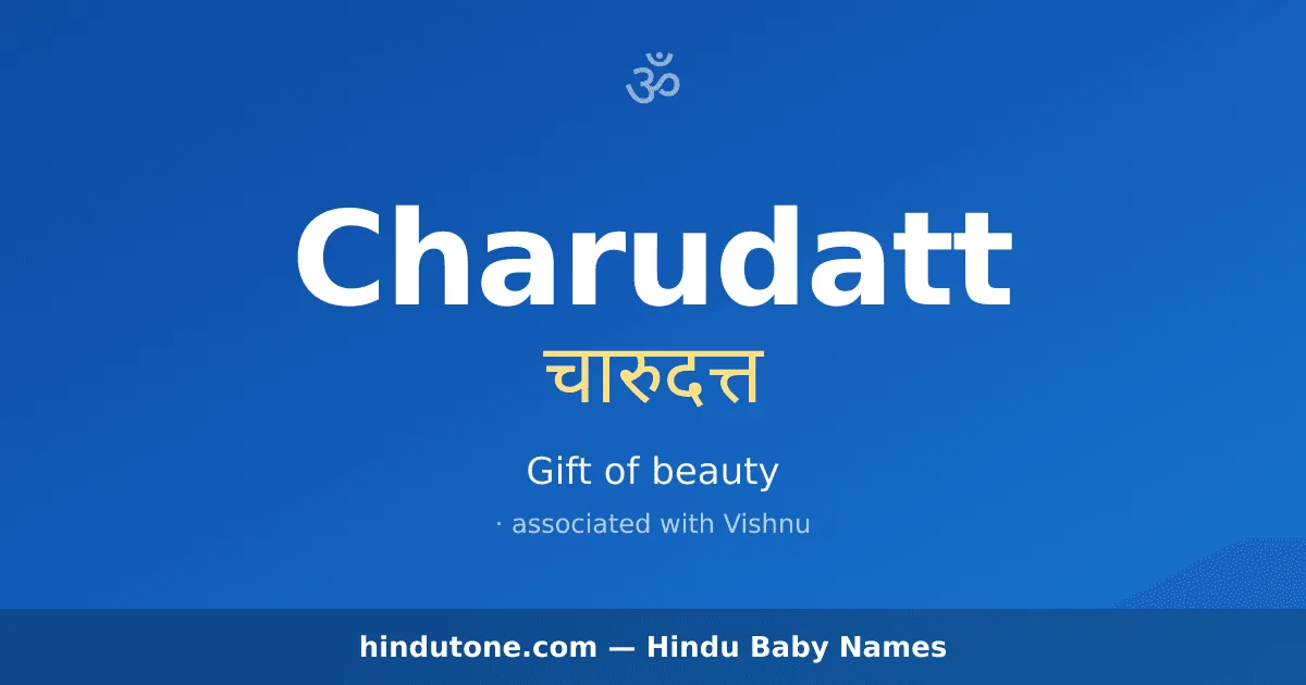 Charudatt — Hindu Boy Names with C