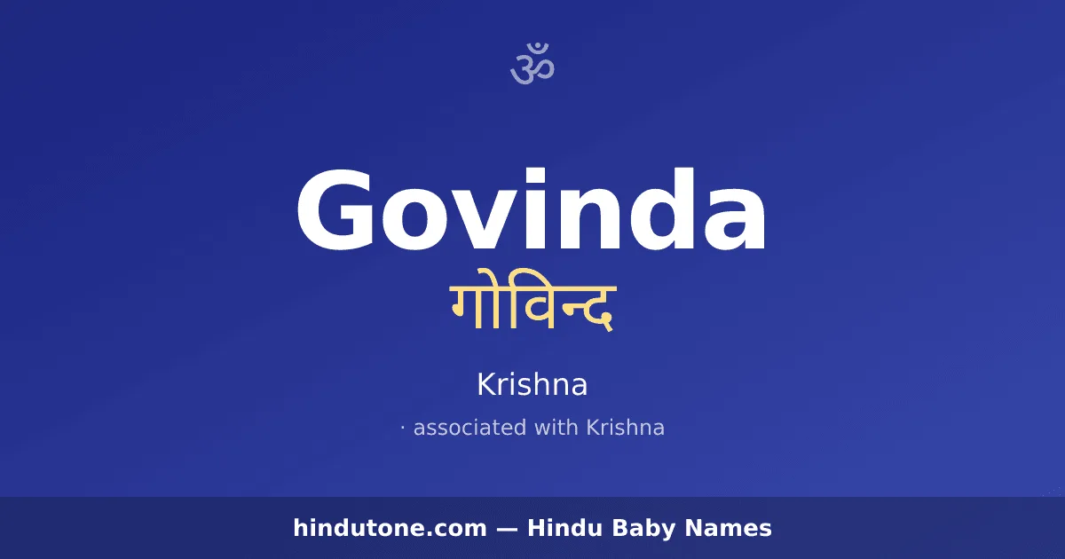 Govinda — Hindu Boy Names with G