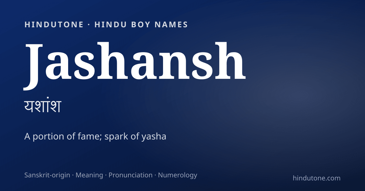 Jashansh