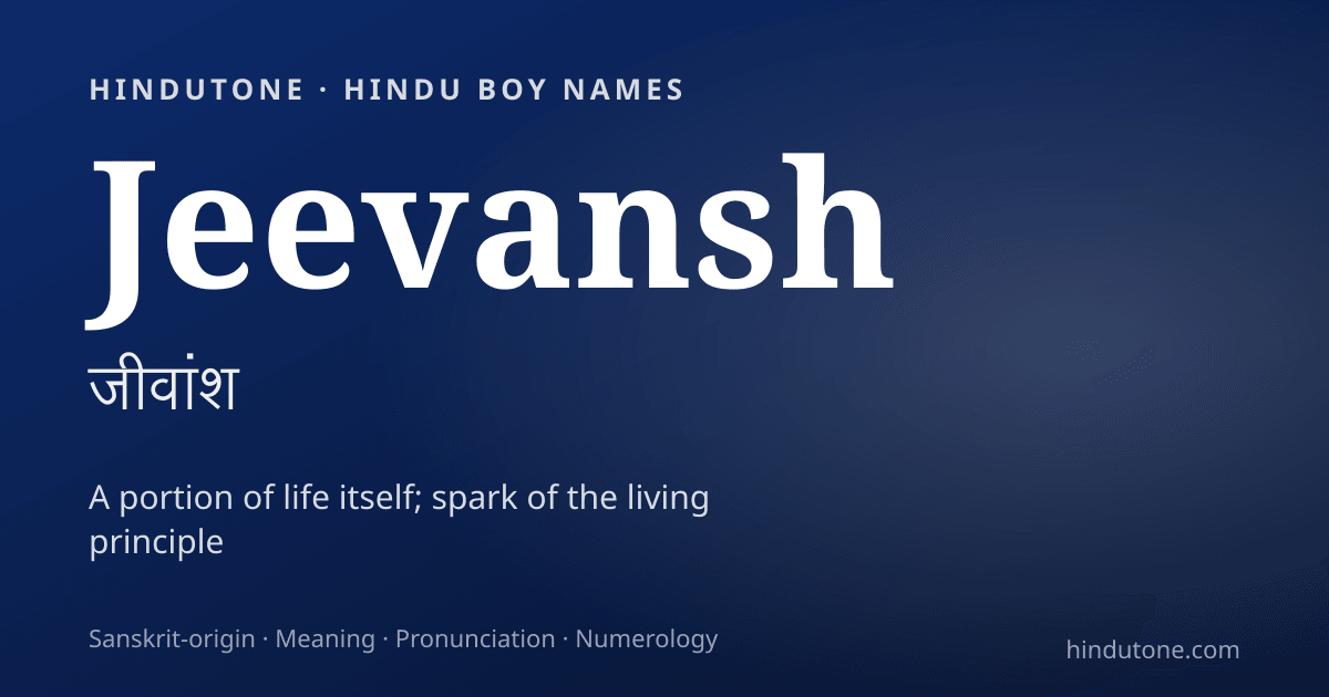 Jeevansh