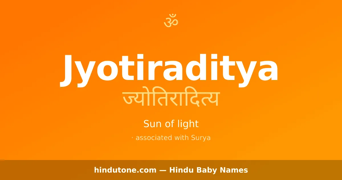 Jyotiraditya