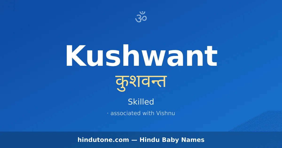 Kushwant — Hindu Boy Names with K