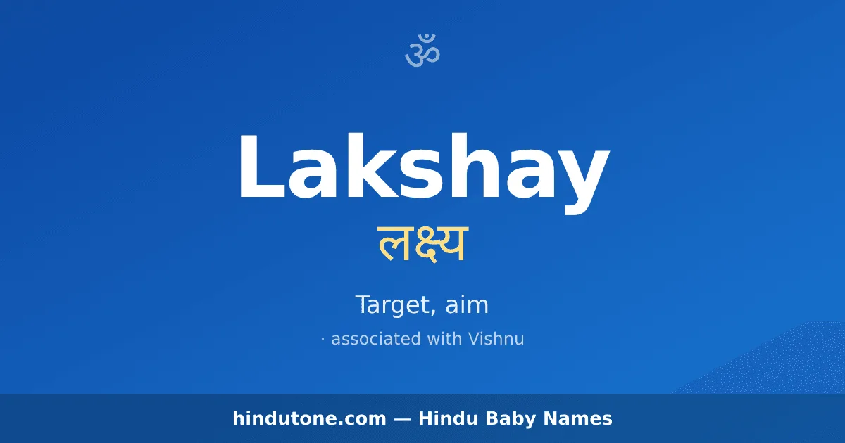 Lakshay — Hindu Boy Names with L