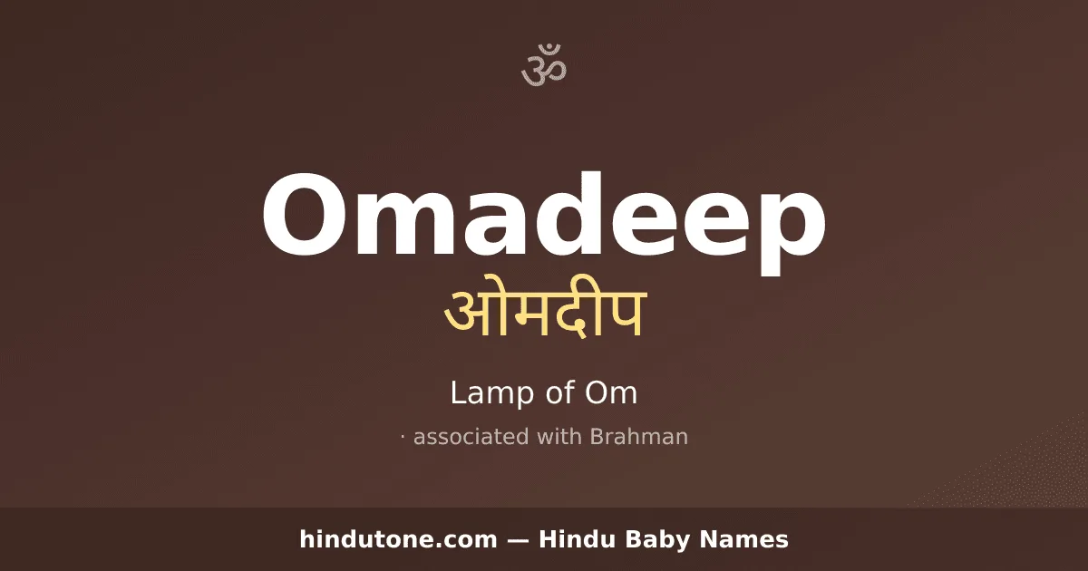 Omadeep — Hindu Boy Names with O