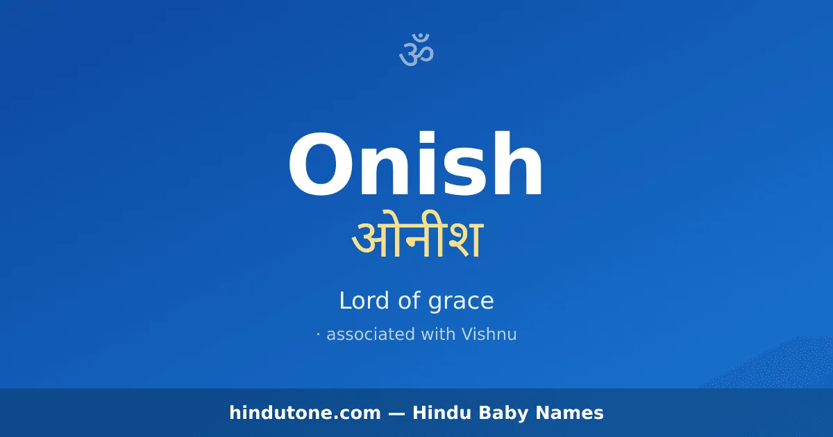 Onish — Hindu Boy Names with O