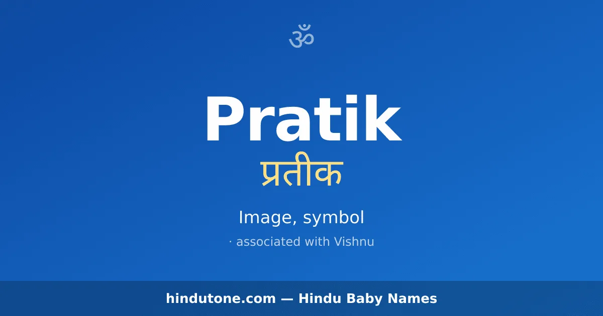 Pratik — Hindu Boy Names with P