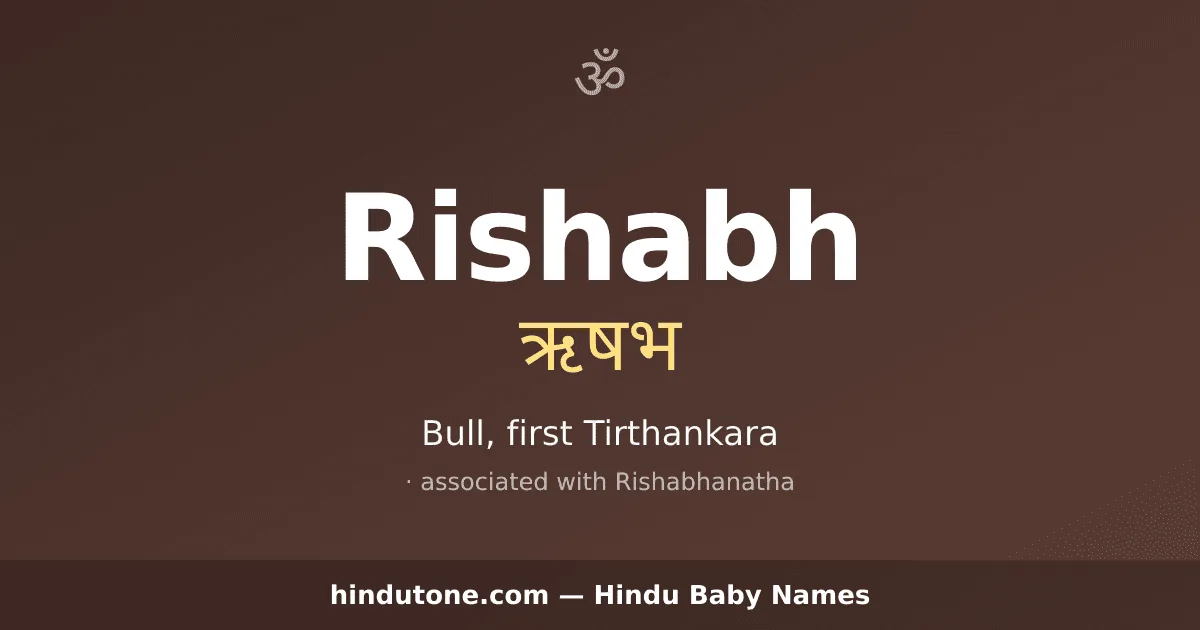 Rishabh — Hindu Boy Names with R
