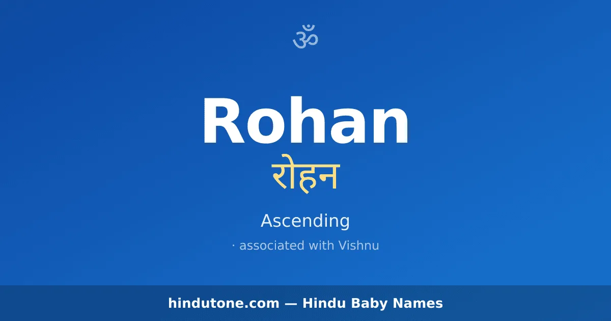 Rohan — Hindu Boy Names with R