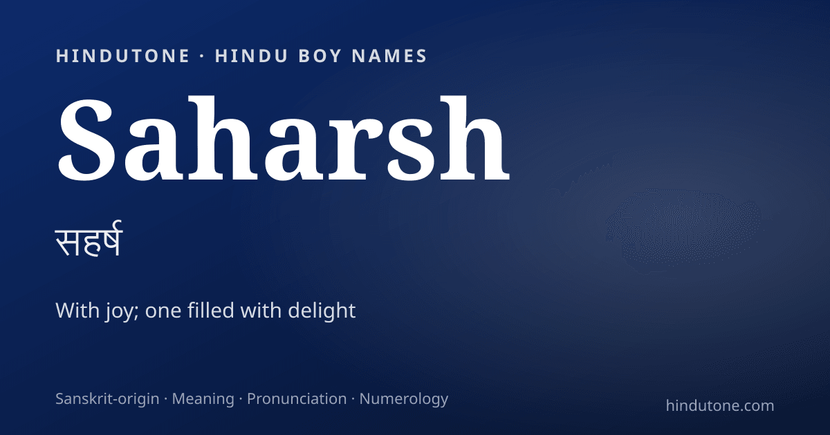 Saharsh
