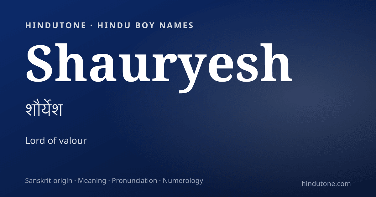 Shauryesh