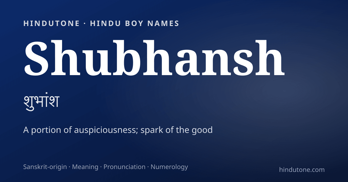 Shubhansh