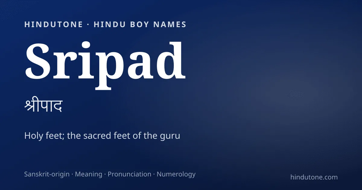Sripad — Hindu Boy Names with S
