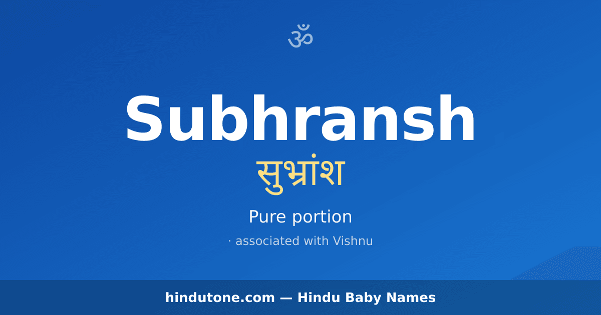 Subhransh