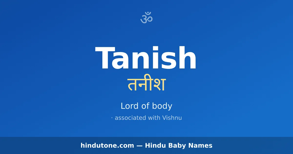 Tanish — Hindu Boy Names with T