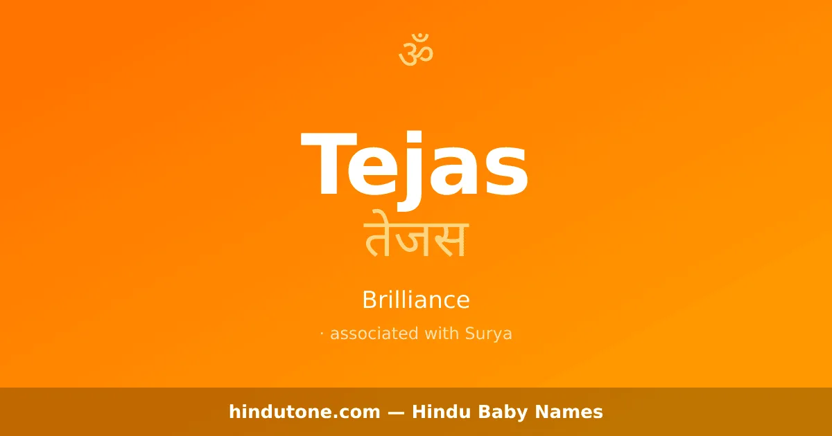 Tejas — Hindu Boy Names with T
