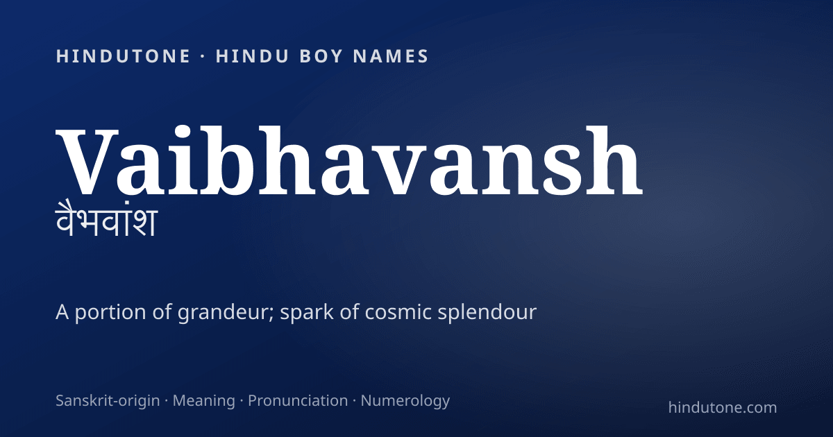 Vaibhavansh
