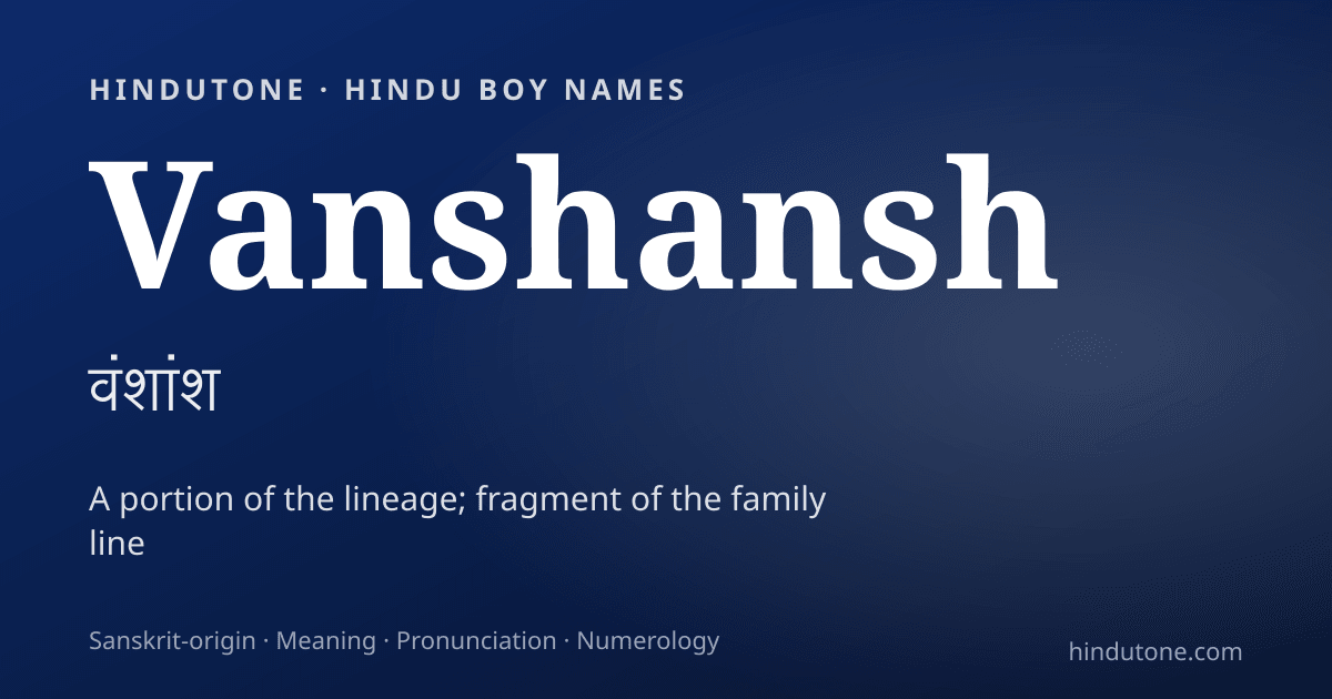 Vanshansh