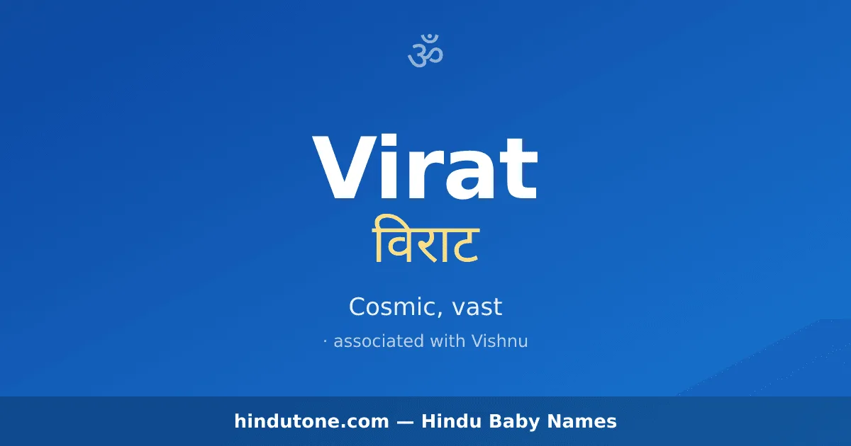Virat — Hindu Boy Names with V