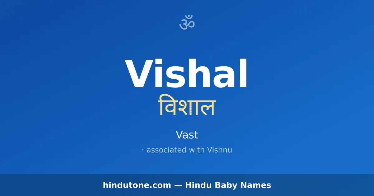 Vishal — Hindu Boy Names with V