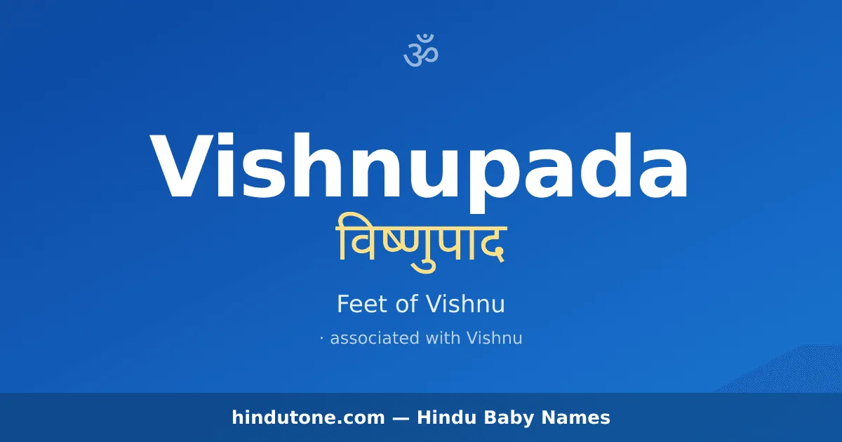 Vishnupada — Hindu Boy Names with V
