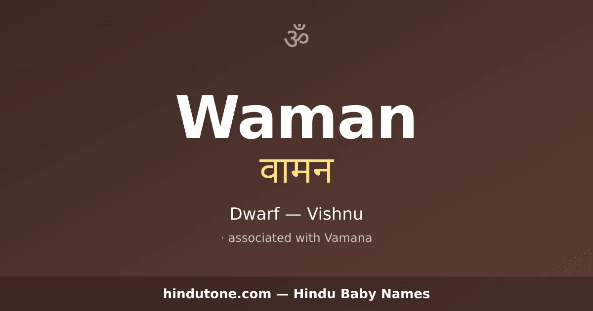 Waman — Hindu Boy Names with W