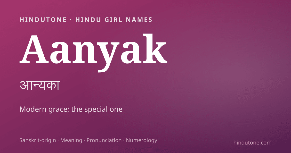 Aanyak