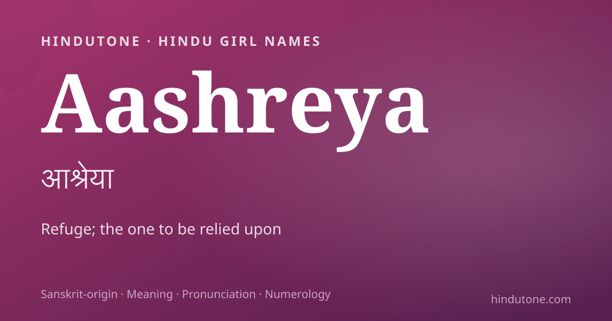 Aashreya
