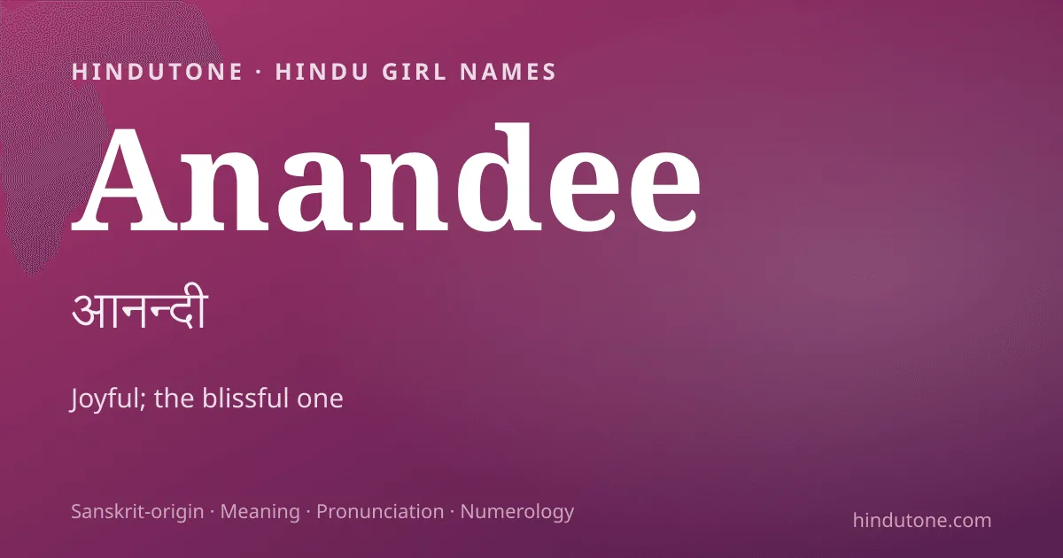 Anandee