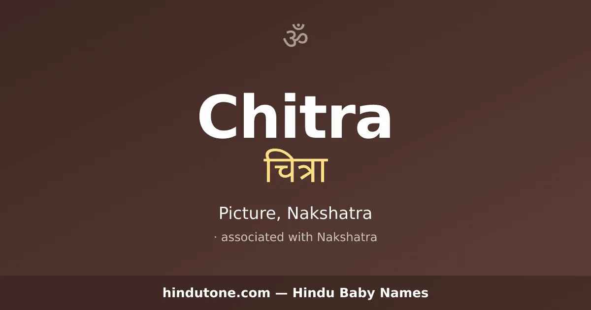 Chitra — Hindu Girl Names with C