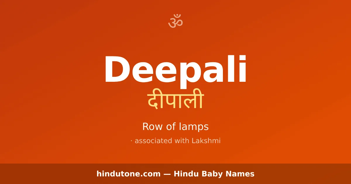Deepali — Hindu Girl Names with D