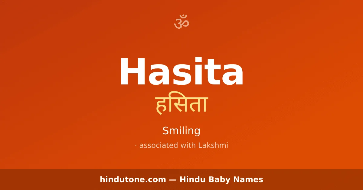 Hasita — Hindu Girl Names with H