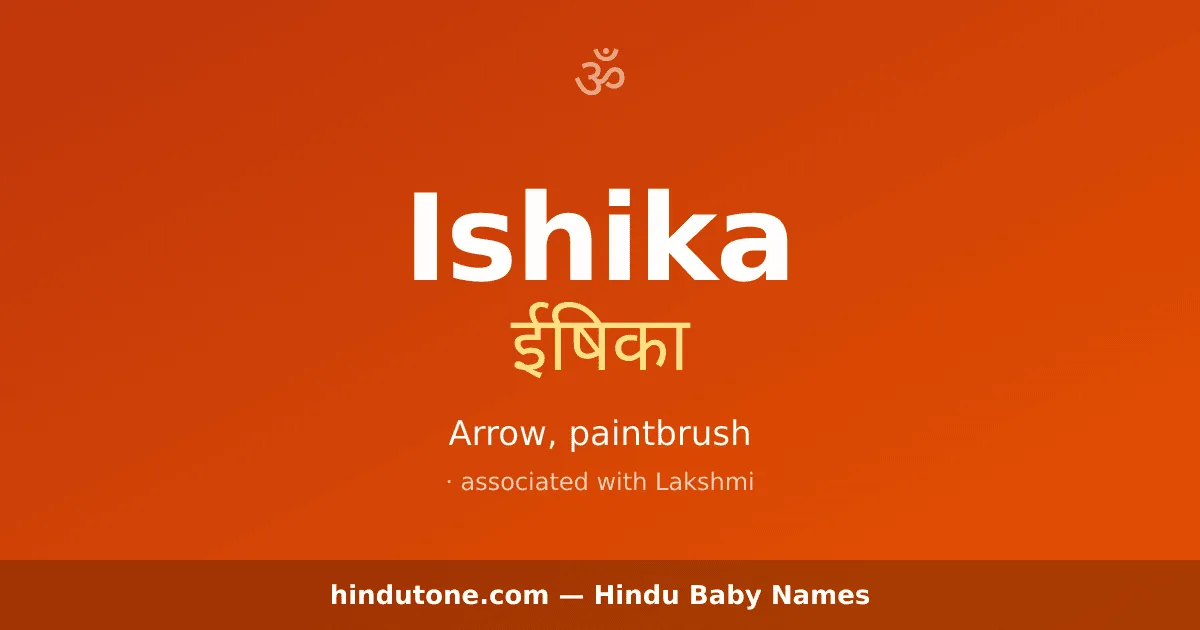Ishika — Hindu Girl Names with I