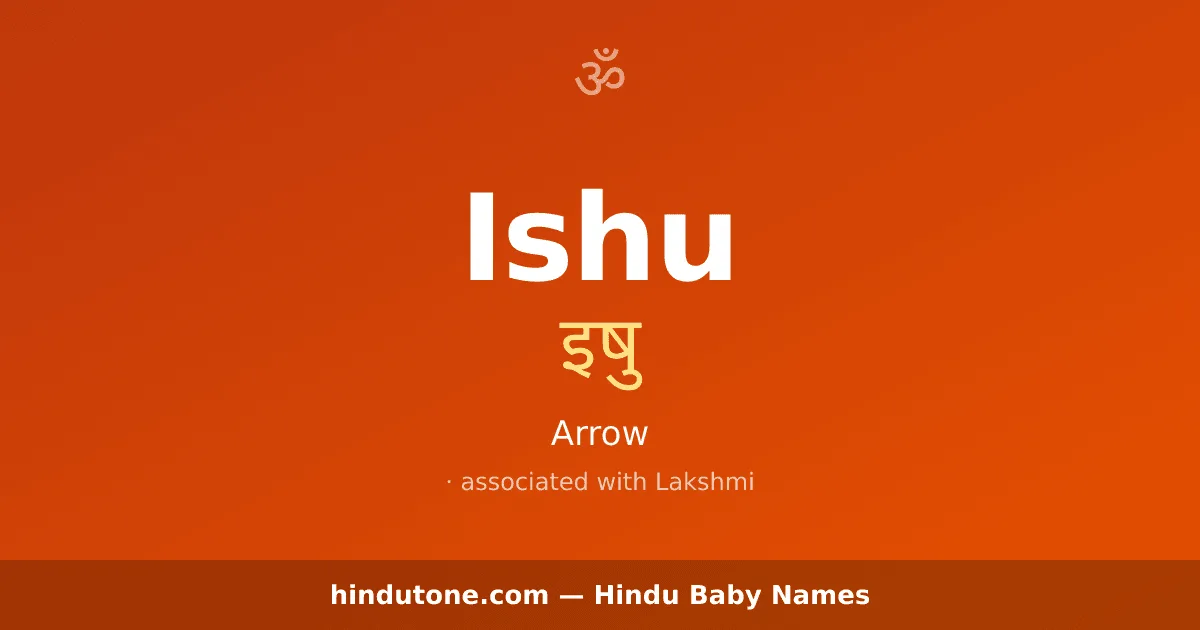 Ishu — Hindu Girl Names with I