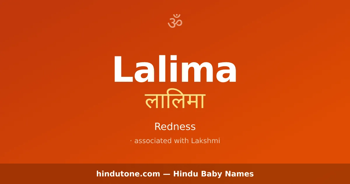 Lalima — Hindu Girl Names with L