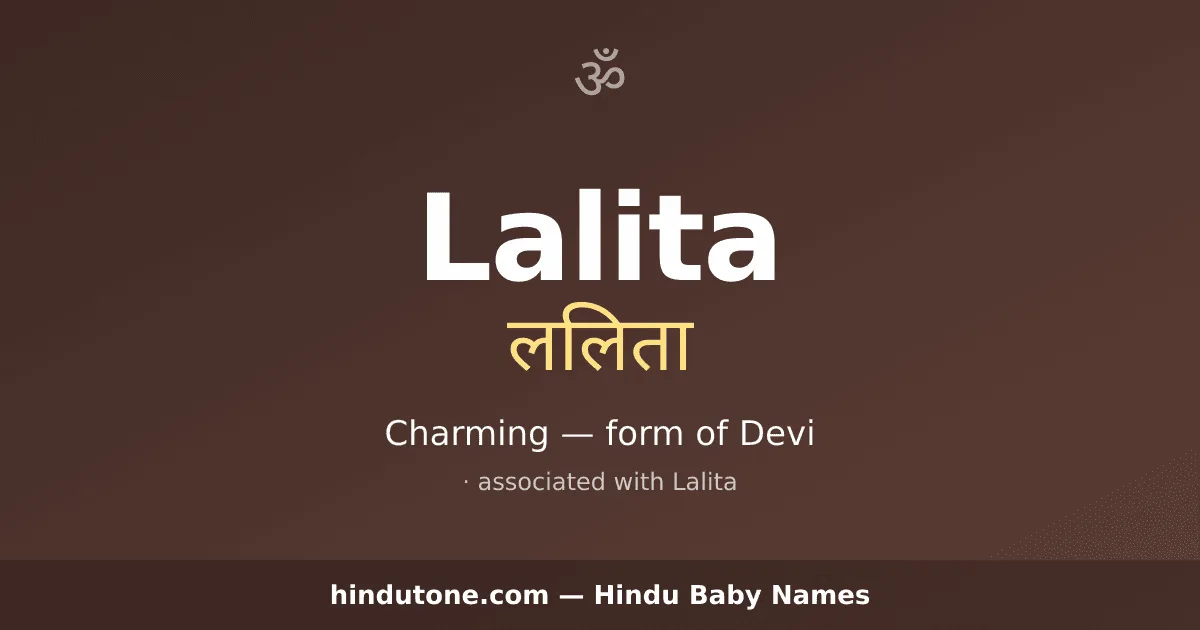 Lalita — Hindu Girl Names with L