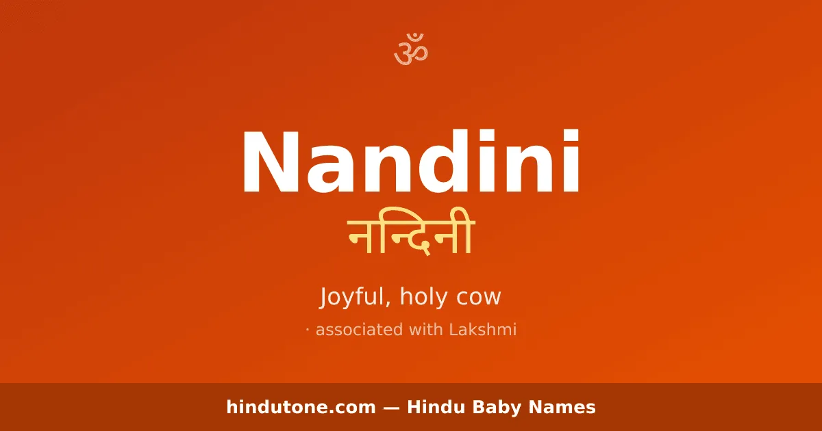 Nandini — Hindu Girl Names with N