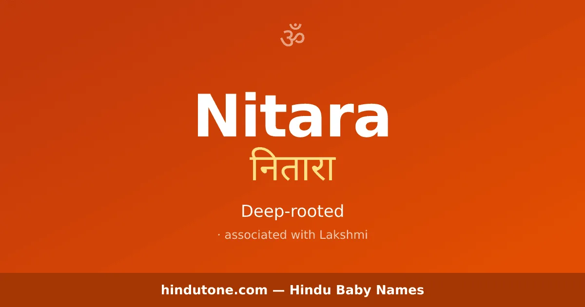 Nitara — Hindu Girl Names with N