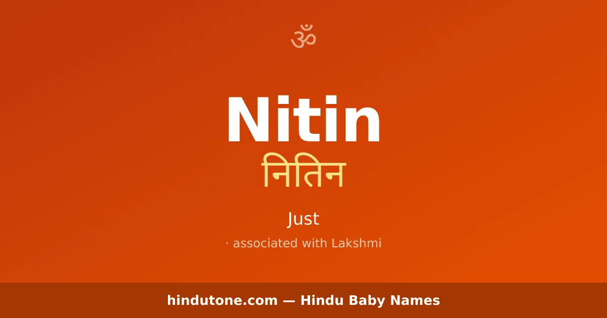 Nitin — Hindu Girl Names with N
